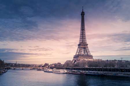 Eiffel tower of Paris, France